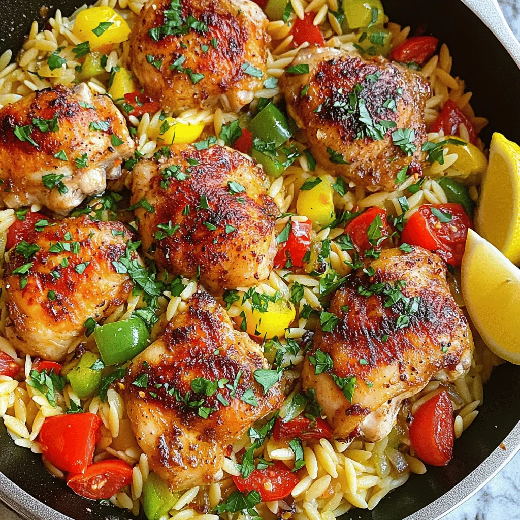 If you're looking for a dish that combines warmth, flavor, and a touch of spice, look no further than Spicy Cajun Chicken Orzo Delight. This dish marries tender chicken thighs with the delightful chew of orzo pasta, all enveloped in a rich, spicy sauce that tantalizes the taste buds. It's comfort food at its best, perfect for a weeknight dinner or a cozy gathering with friends and family. Whether you're a seasoned cook or a kitchen novice, this recipe will guide you through the steps to create a meal that feels both special and homey.