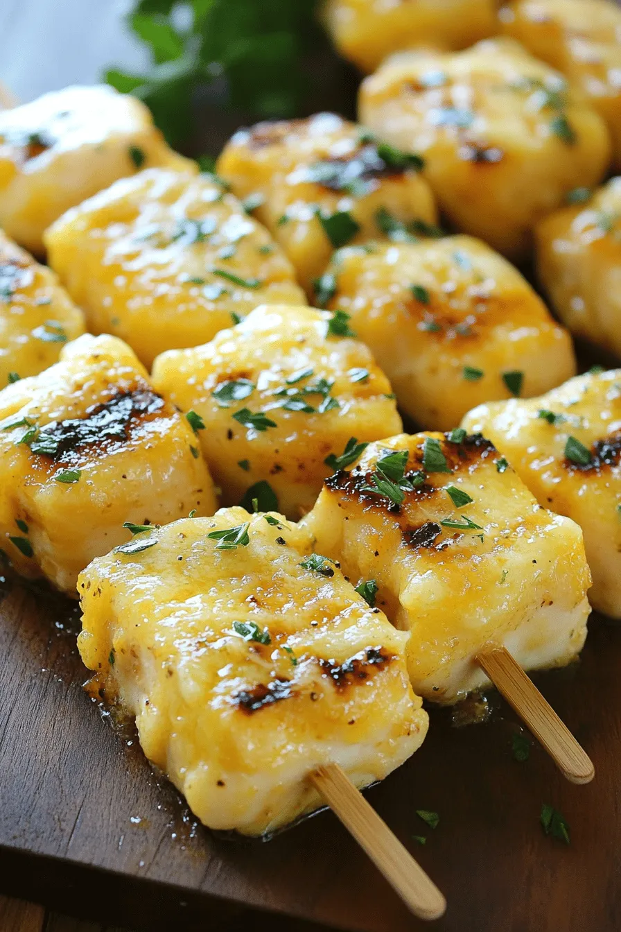 Garlic Parmesan Chicken Skewers are not just a meal; they're an experience that brings together the savory delight of grilled chicken with the rich, aromatic flavors of garlic and Parmesan cheese. This dish is perfect for summer barbecues, weeknight dinners, or even meal prep for those busy days ahead. The combination of juicy chicken, robust garlic, and nutty Parmesan creates a flavor profile that is both comforting and sophisticated, appealing to a wide range of palates.