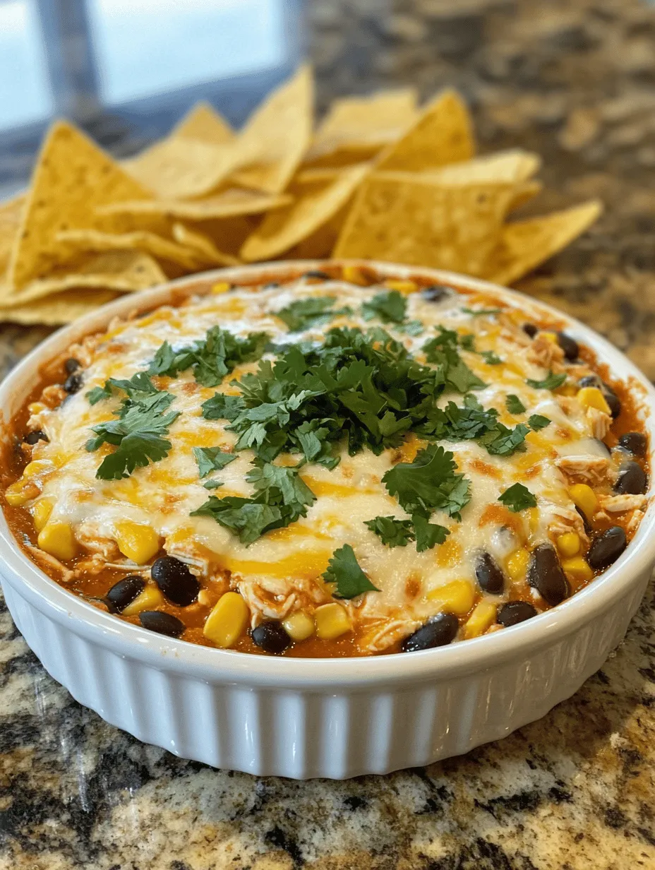 When it comes to appetizers that captivate and satisfy, few dishes can rival the enticing aroma and rich flavors of Cheesy Black Bean & Corn Buffalo Chicken Dip. This dip is a tantalizing blend of creamy textures and bold tastes, perfect for any gathering, whether it’s a lively game day party, a cozy family get-together, or a festive holiday celebration. The combination of shredded chicken, zesty buffalo sauce, and a medley of ingredients creates a dish that not only pleases the palate but also warms the heart.