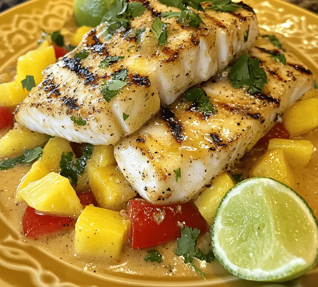 As we embark on a culinary journey to the tropics, the vibrant and tantalizing flavors of our dish—Tropical Grouper with Spicy Coconut-Ginger Sauce—are sure to transport your taste buds to a sun-kissed beach. This recipe beautifully marries the succulent texture of grouper with a creamy, spicy sauce that highlights the best of tropical ingredients. The combination of coconut milk, fresh ginger, and zesty lime creates a refreshing and flavorful experience that is both satisfying and invigorating.