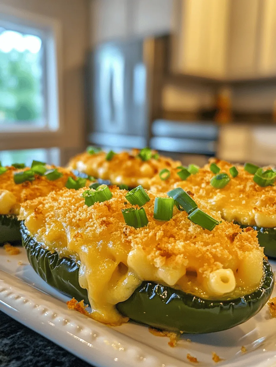 If you're looking for a creative way to transform your leftover mac 'n' cheese into a delightful appetizer, look no further than Leftover Mac 'n' Cheese Stuffed Jalapenos. This dish not only breathes new life into what might otherwise be a mundane meal but also combines the rich, creamy flavors of mac 'n' cheese with the spicy kick of jalapeños. As a result, you get a unique blend of textures and tastes that are sure to impress family and friends alike.