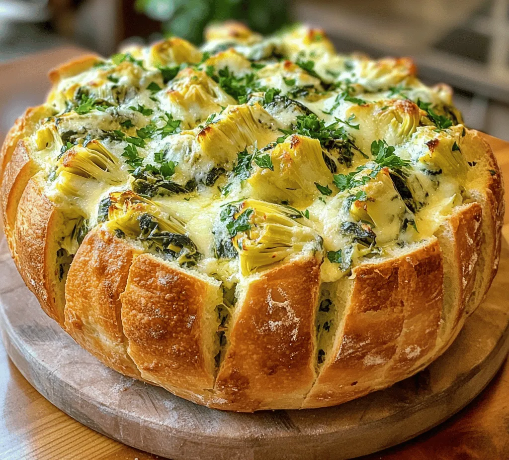 If you’re seeking a dish that combines comfort, flavor, and a dash of elegance, look no further than Spinach and Artichoke Stuffed Bread. This mouthwatering recipe takes the much-loved combination of spinach and artichokes—often found in creamy dips and appetizers—and elevates it by stuffing it into a freshly baked loaf of bread. The result is a delightful harmony of flavors and textures, making it a standout dish that is perfect for any gathering.