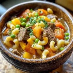 Hearty Beef & Tomato Macaroni Soup: A Comforting Classic