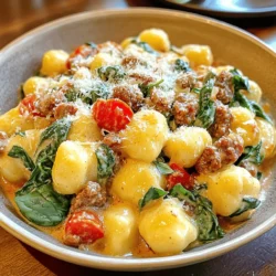 Creamy Chorizo Gnocchi is a delightful dish that perfectly combines the comforting texture of gnocchi with the bold flavors of chorizo, all enveloped in a rich, creamy sauce. Whether you're looking for a quick weeknight meal or planning a special occasion dinner, this recipe offers a satisfying and indulgent experience that is sure to please everyone at the table. The unique combination of pillowy gnocchi and spicy chorizo creates a harmonious blend of flavors that not only nourishes the body but also delights the palate.