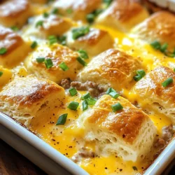 Comforting Biscuits and Gravy Breakfast Casserole