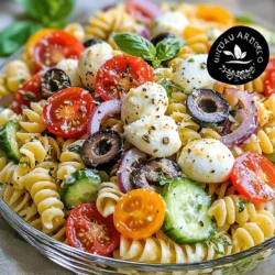 Pasta salads hold a cherished place in culinary traditions across the globe, known for their versatility and ease of preparation. From simple side dishes to main course delights, pasta salads can be adapted to suit any taste or occasion. Among the myriad of pasta salad variations, the Creamy Italian Pasta Salad stands out for its vibrant colors and rich flavors, making it a favorite for gatherings, picnics, and family dinners alike. Whether you're planning a summer barbecue, a potluck, or a cozy family meal, this dish delivers a delightful medley of tastes and textures that appeals to all palates.