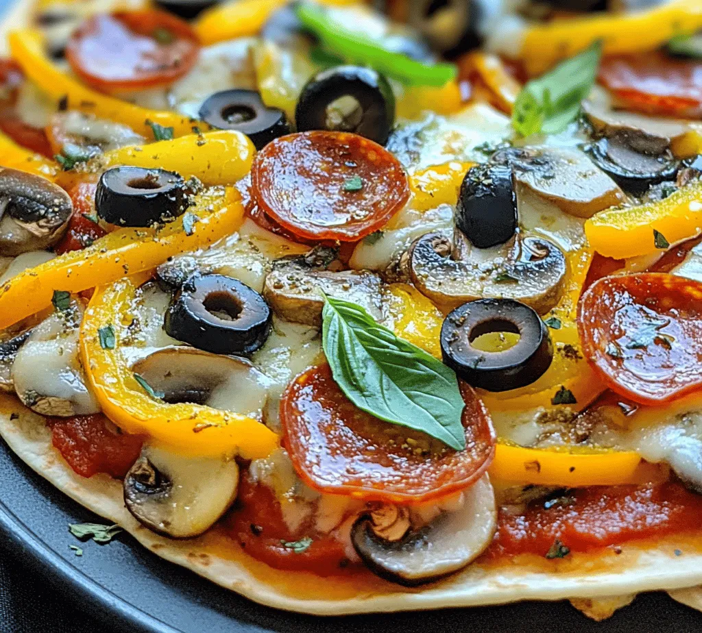 If you're searching for a quick, fun, and mouthwatering meal option, look no further than Tortilla Delight Pizza. This delightful dish takes the beloved concept of pizza and combines it with the convenience of tortillas, resulting in a versatile meal that’s perfect for any occasion. Whether you're whipping up a weeknight dinner for the family, hosting a casual get-together with friends, or simply craving a tasty snack, Tortilla Delight Pizza checks all the boxes.