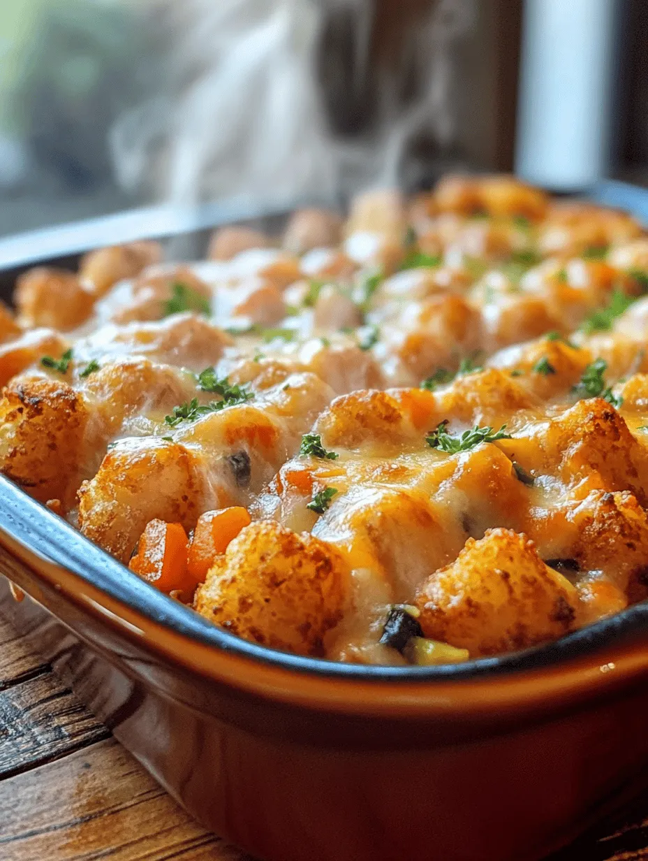 When it comes to comfort food that brings families together, few dishes can rival the heartwarming appeal of Chicken Tater Tot Casserole. This delightful dish combines tender chicken, creamy layers, and crispy tater tots, creating a satisfying meal that resonates with both kids and adults alike. With its rich flavors and hearty ingredients, it’s no wonder that Chicken Tater Tot Casserole has become a beloved staple in many households.