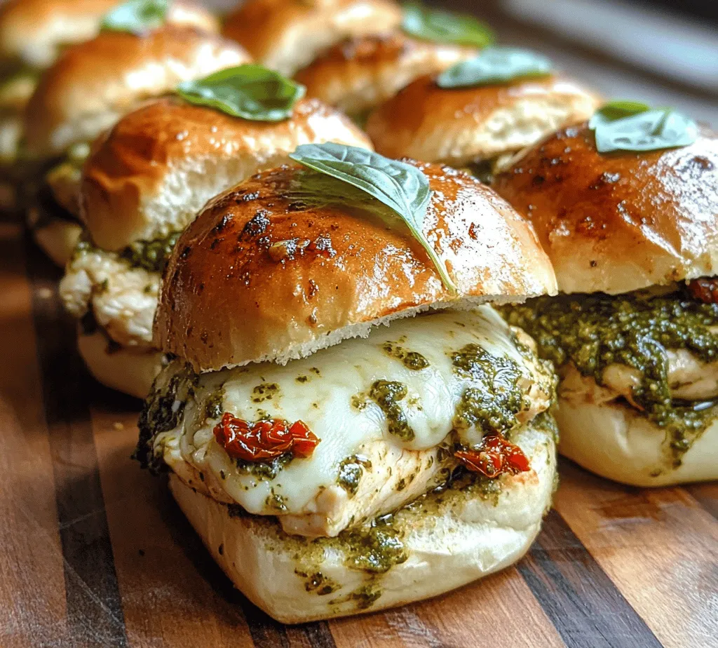 In the world of comfort food, few dishes bring people together quite like sliders. These delightful mini sandwiches are not only easy to prepare but also versatile enough to suit any occasion—from casual get-togethers to festive celebrations. Among the myriad of slider recipes available, Pesto Chicken Pull-Apart Sliders stand out for their unique flavor profile and communal dining experience. Imagine tender, shredded chicken combined with aromatic pesto, melted cheese, and sun-dried tomatoes, all encased in soft, fluffy slider buns. This article will guide you through the process of creating these scrumptious sliders, providing insights into their key ingredients, step-by-step preparation methods, and the versatility that makes them a crowd favorite.