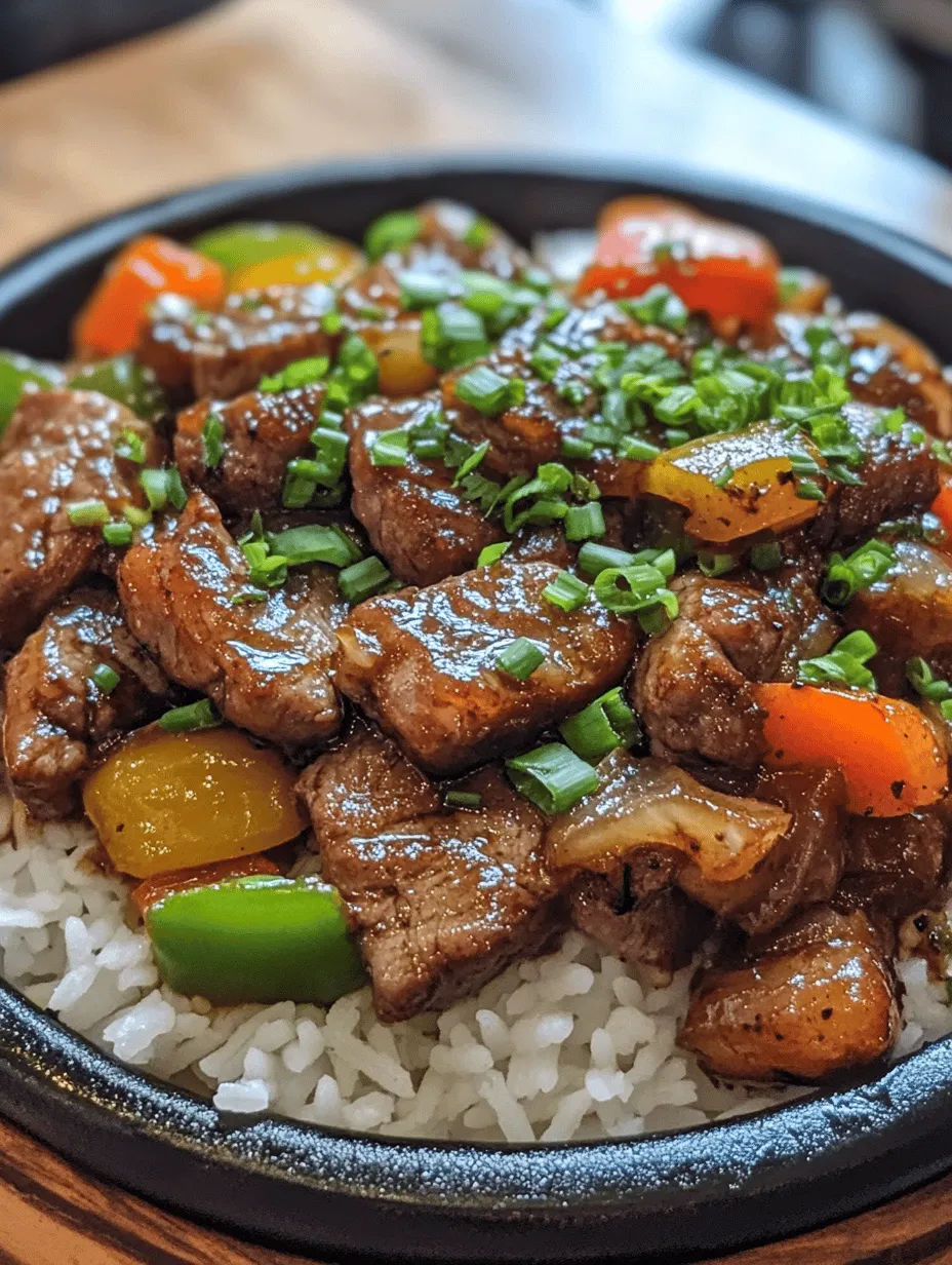 Sizzling Chinese Pepper Steak with Onions is a vibrant and flavorful dish that perfectly captures the essence of Chinese cooking. This dish is not only visually appealing with its colorful presentation but also offers a delightful combination of tender steak, crisp vegetables, and a savory sauce that tantalizes the taste buds. In today’s fast-paced world, the demand for quick and satisfying meals has never been greater. Whether you're a busy professional, a parent juggling multiple responsibilities, or simply someone looking to whip up a delicious meal after a long day, this recipe is the ideal solution.