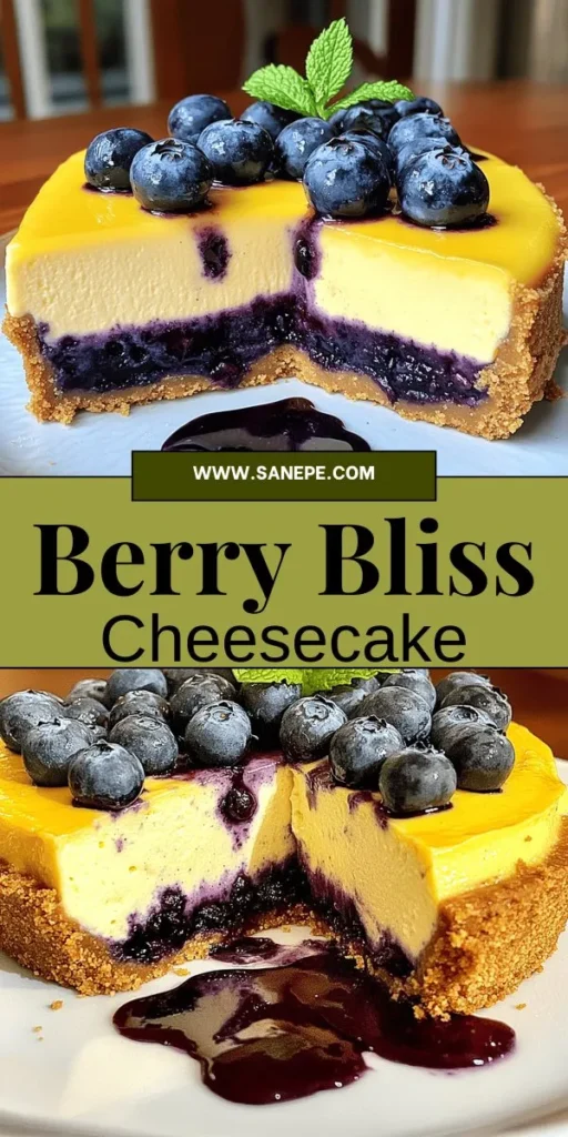 Indulge in the heavenly taste of the best blueberry cheesecake with this simple and delightful recipe! Combining the rich creaminess of cheesecake with the sweet-tart flavor of fresh blueberries creates a dessert that's perfect for any occasion. Impress your family and friends with this visually stunning treat that not only tastes amazing but also boasts health benefits. Ready to elevate your dessert game? Click through now to explore the full recipe and make this luscious delight!