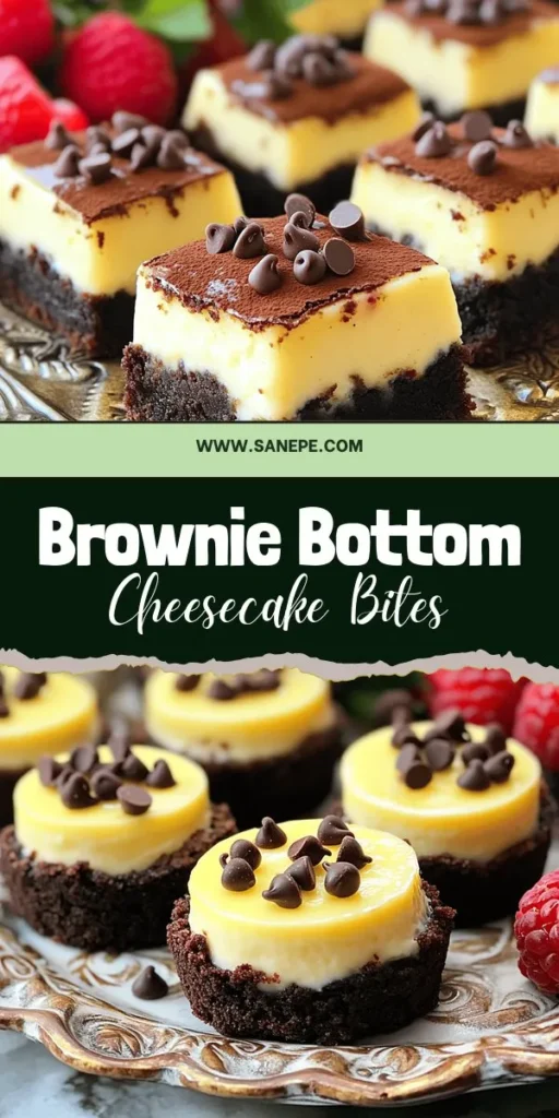 Indulge your sweet tooth with Brownie Bottom Mini Cheesecakes that are sure to impress! This delightful recipe pairs the fudgy goodness of brownies with creamy cheesecake in a perfect bite-sized treat. Easy to make and ideal for any occasion, these mini cheesecakes will have your guests raving. Discover the simple preparation steps and tips in our detailed guide. Click through to explore the delicious recipes and elevate your dessert game today!