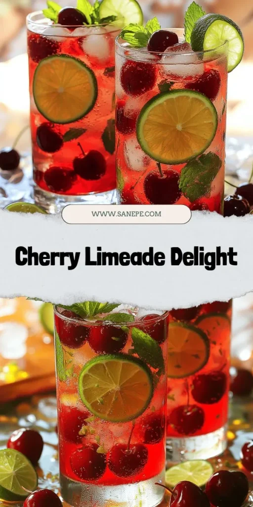 Beat the heat this summer with a delightful glass of Cherry Limeade Bliss! This refreshing beverage perfectly balances the sweetness of fresh cherries and the zesty tang of lime, making it ideal for gatherings or a relaxing day at home. With easy-to-follow steps and a few wholesome ingredients, you'll create a vibrant drink that everyone will love. Click through to explore the recipe and enjoy a taste of summer!