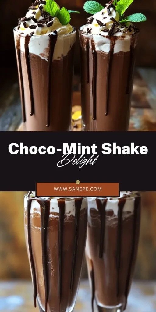 Discover the ultimate indulgence with our Choco-Mint Bliss Milkshake recipe! This delightful blend features creamy chocolate ice cream and a refreshing hint of mint, creating a perfect treat for any occasion. Easy to make and wonderfully presented, this milkshake is sure to impress your guests or satisfy your cravings. Don't miss out on the step-by-step instructions and helpful tips to craft this delicious refreshment at home. Click through to explore the recipe and elevate your dessert game!