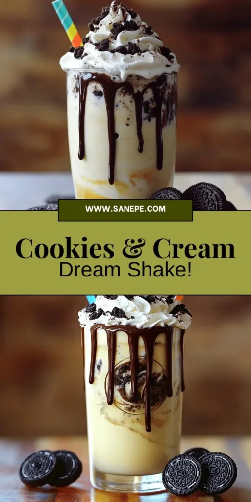 Indulge in the rich, creamy delight of a Cookies & Cream Dream Shake, the perfect treat for any occasion! This decadent shake blends smooth vanilla ice cream with crunchy Oreo cookies, creating a nostalgic flavor experience you won't forget. With easy-to-follow steps and tips for presentation, you'll impress family and friends with this sweet creation. Click through to discover the full recipe and elevate your dessert game today!