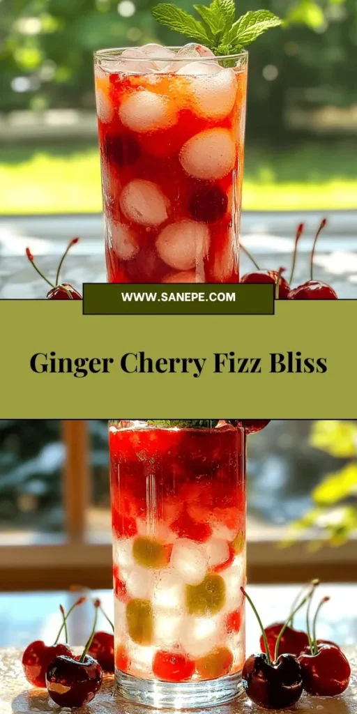 Experience the refreshing taste of the Ginger Cherry Fizz Mocktail, your new go-to non-alcoholic delight! Bursting with the sweetness of fresh cherries, the zing of ginger, and a dash of lemon, this mocktail not only quenches your thirst but supports your health too! Perfect for any occasion, it's easy to prepare and sure to impress. Click through to explore the full recipe and enjoy crafting this vibrant drink for your next gathering!