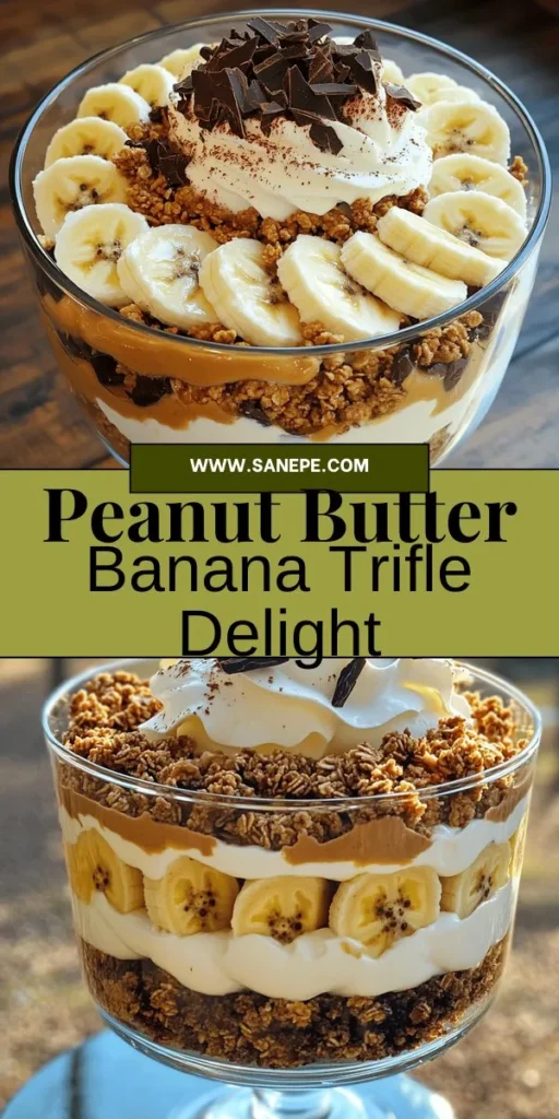 Indulge in the delicious layers of Peanut Butter Banana Bliss Trifle, a dessert that marries creamy peanut butter, ripe bananas, and fluffy whipped cream for a delightful treat! This recipe is easy to follow and perfect for any occasion, offering a healthier twist that keeps your sweet cravings satisfied. Discover how to create this stunning layered dessert and impress your guests. Click through to explore the full recipe and elevate your dessert game!