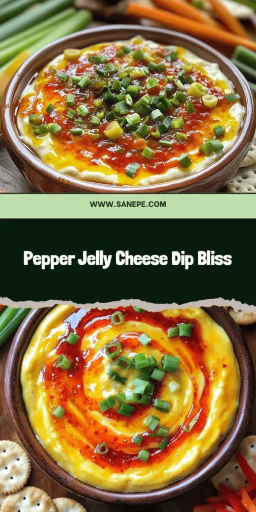 Indulge in the deliciousness of Spicy Sweet Pepper Jelly Cheese Dip, the ultimate appetizer that's sure to impress at any gathering! This creamy dip perfectly balances sweet and spicy flavors using just a few simple ingredients. Customize it to match your taste, whether you prefer extra heat or sweetness. Click through to explore this easy recipe and discover creative presentation ideas that will make your next event unforgettable!