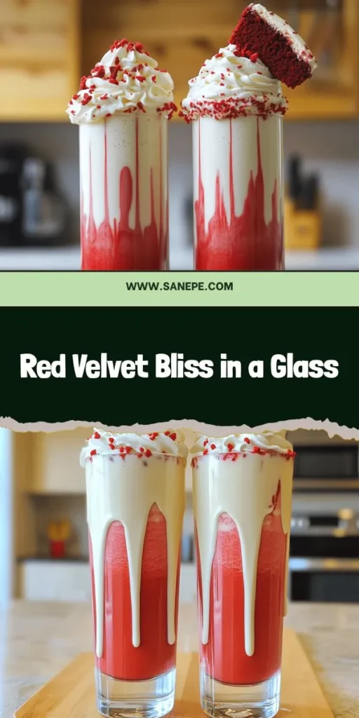 Indulge in the unforgettable taste of a Red Velvet Milkshake Delight, the ultimate treat for any occasion! This creamy dessert blends the rich flavors of red velvet cake with vanilla ice cream, topped with whipped cream and sprinkles for a festive touch. Perfect for birthdays, holidays, or a self-care day, discover how to achieve this luscious milkshake with easy step-by-step instructions. Click through to explore the full recipe and elevate your dessert game today!