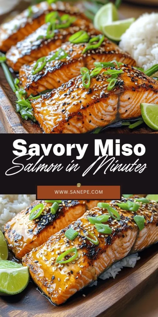 Elevate your dinner with this Quick & Savory Broiled Miso Salmon recipe! Discover how to achieve a rich umami flavor while enjoying the health benefits of salmon and miso. This easy-to-follow guide highlights key ingredients, cooking techniques, and perfect pairings that make for a delicious meal any night of the week. Click through to explore the full recipe and impress your family with a flavorful Japanese-inspired dish!