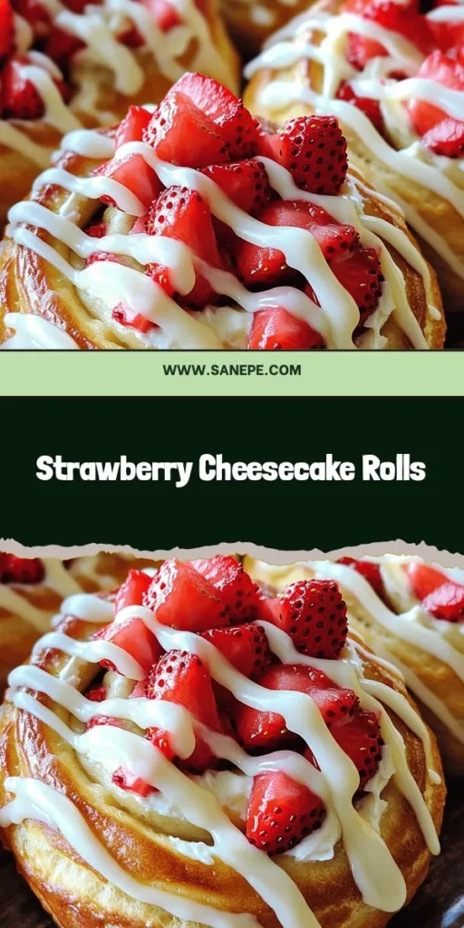 Indulge in the delectable world of strawberry cheesecake sweet rolls with this easy and scrumptious recipe. Each soft roll is a delightful blend of fluffy dough, rich cream cheese, and fresh strawberries, making them perfect for brunch or dessert. Impress your family and friends with these stunning treats that are as beautiful as they are delicious. Click through now to explore the full recipe and bring these delightful rolls to your kitchen!