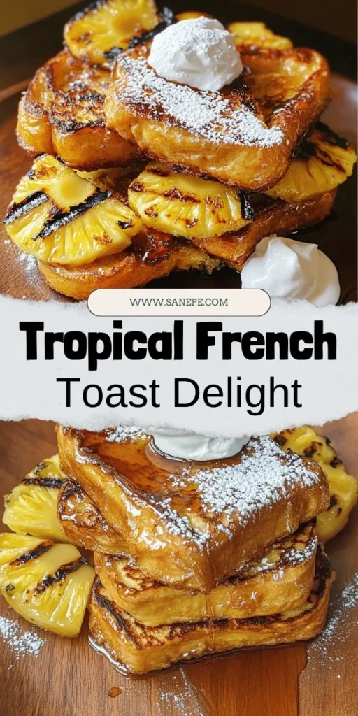 Start your morning with a delightful twist by trying the Island Bliss Hawaiian Roll French Toast! This recipe transforms soft, sweet Hawaiian rolls into a tropical breakfast treat, topped with grilled pineapple and a drizzle of maple syrup. Discover how to make this indulgent dish that pairs comforting flavors with a hint of sunshine. Click through to explore the full recipe and elevate your brunch game today!