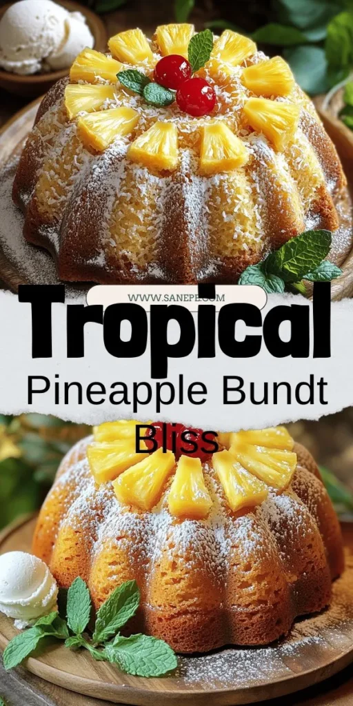 Indulge in the tropical flavors of the Pineapple Paradise Bundt Cake, a delightful dessert perfect for any occasion! This moist cake combines juicy pineapple and rich coconut, delivering a sweet escape to paradise in every bite. Whether you're celebrating a special event or simply craving something sweet, this recipe is sure to impress. Click through to explore the full recipe and bring this delicious creation to your kitchen today!