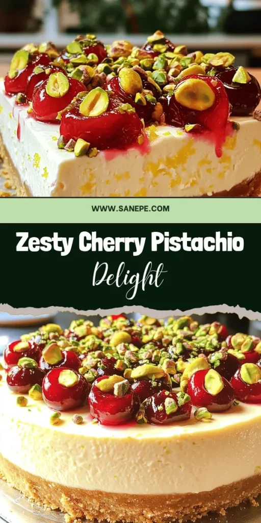 Whip up a show-stopping dessert with our luscious lemon-lime cherry pistachio cheesecake recipe! This delightful cheesecake combines the bright zest of citrus, sweet cherries, and the crunchy goodness of pistachios for a mouthwatering treat perfect for any occasion. Follow our easy step-by-step guide to create this stunning dessert that will wow your guests. Click through to explore the recipe and bring this flavorful creation to your table!