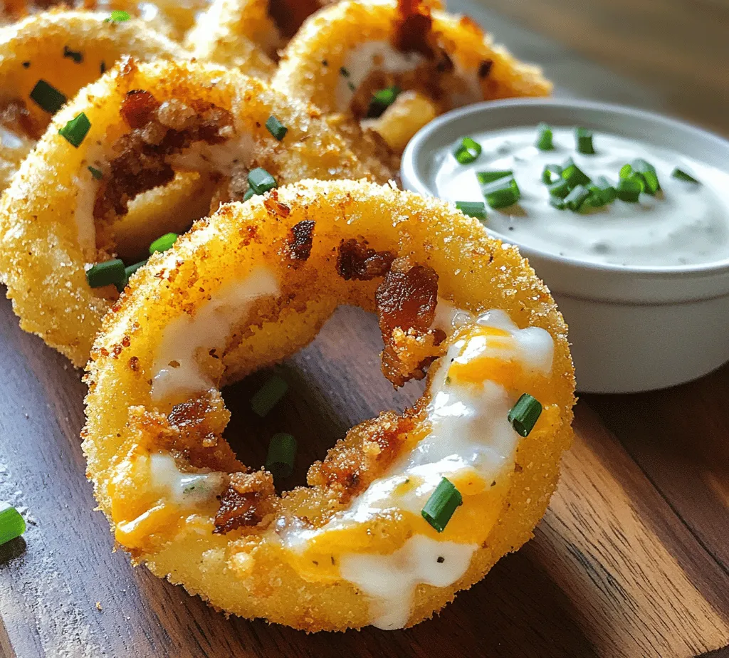 Onion rings have long been a beloved snack and appetizer at restaurants and backyard barbecues alike. Their crispy exterior and tender interior make them an irresistible treat for many. While the classic onion ring is delightful on its own, the culinary world is always ripe for innovation. Enter the Cheesy Bacon Onion Rings – a mouthwatering twist that elevates this classic snack to a whole new level. By incorporating gooey cheese and crispy bacon, these onion rings not only enhance the flavor but also provide an exciting texture that is sure to satisfy any craving.