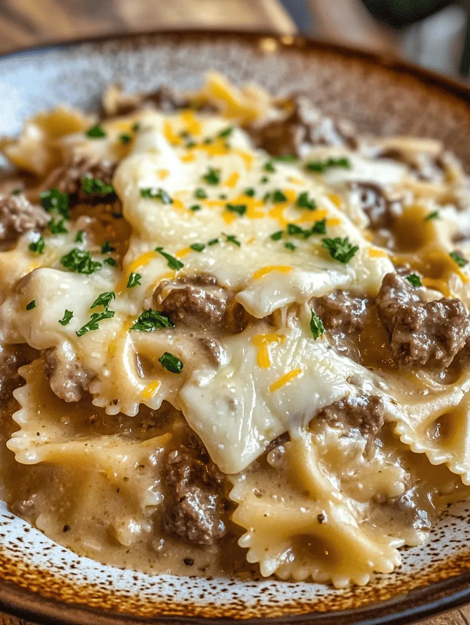 If you’re on the hunt for a comforting and satisfying dish that can easily become a family favorite, look no further than Creamy Beef and Bowtie Pasta. This delightful meal marries the richness of creamy sauce with the hearty goodness of ground beef and the unique texture of bowtie pasta. It’s a dish that not only warms the heart but also fills the stomach, making it ideal for a cozy dinner after a long day. With its creamy texture and robust flavors, this recipe is sure to please even the pickiest eaters at your table.