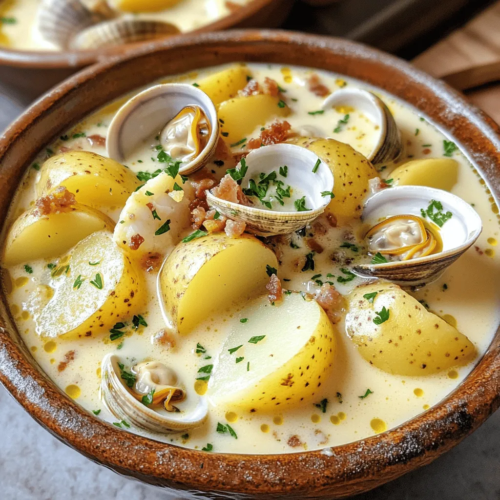 Delve into the comforting world of New England Clam Chowder, a classic dish that embodies the essence of coastal cuisine. This creamy soup is a staple in many New England households, known for its rich, briny flavor of clams and the smokiness of bacon. As you savor each spoonful of this delightful concoction, you’ll experience a culinary journey that connects you to the shores of New England.