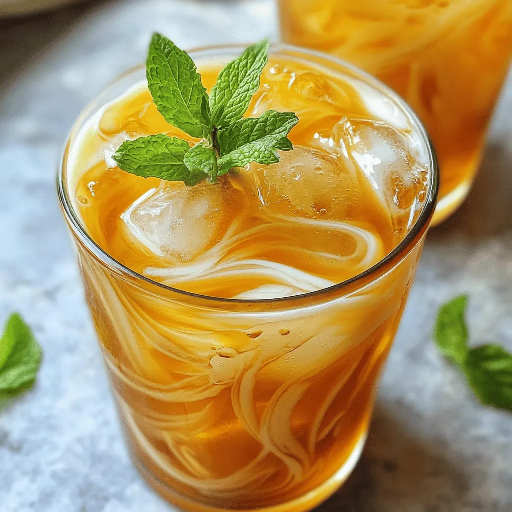 Thai tea, known for its vibrant orange hue and bold flavor, is more than just a beverage; it is a cultural staple deeply rooted in Thailand's rich culinary heritage. Traditionally enjoyed both hot and iced, Thai tea has gained popularity worldwide, thanks to its unique taste and aromatic profile. This delightful drink is made from a blend of black tea, spices, and sometimes sweetened with condensed milk, resulting in a creamy, fragrant experience that tantalizes the taste buds.