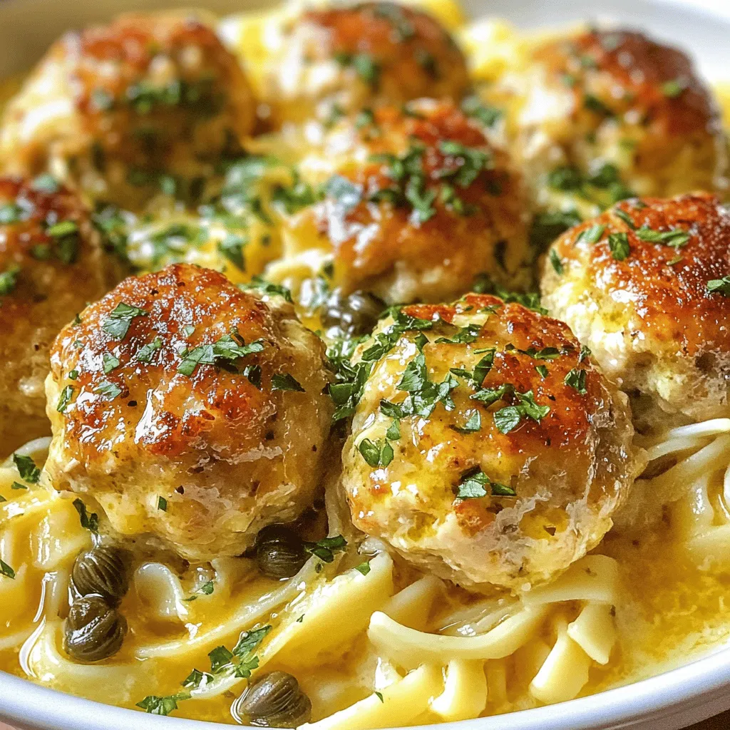 If you're looking for a dish that combines comfort with a refreshing twist, then Zesty Chicken Meatballs with Piccata Sauce is sure to become a favorite in your household. This delightful recipe takes the classic meatball and infuses it with vibrant flavors that dance on your palate. Imagine tender, juicy chicken meatballs enveloped in a bright and tangy piccata sauce, making for a meal that's not only satisfying but also invigorating.