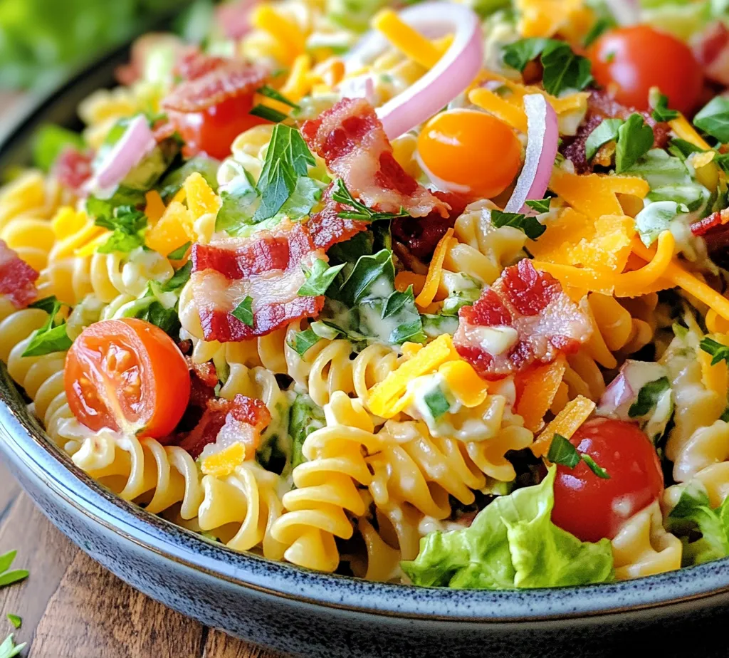 Pasta salads have earned a special place in the hearts (and stomachs) of food lovers everywhere. Their versatility makes them an excellent choice for various occasions, from summer picnics to family gatherings and quick weeknight dinners. One standout option that has taken the traditional pasta salad to a whole new level is the BLT Pasta Salad Extravaganza. This dish seamlessly combines the classic flavors of a BLT sandwich—bacon, lettuce, and tomatoes—with the satisfying heartiness of pasta, creating a refreshing and filling meal.