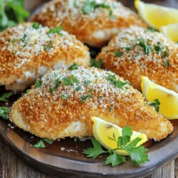 Easy Garlic Parmesan Crusted Chicken