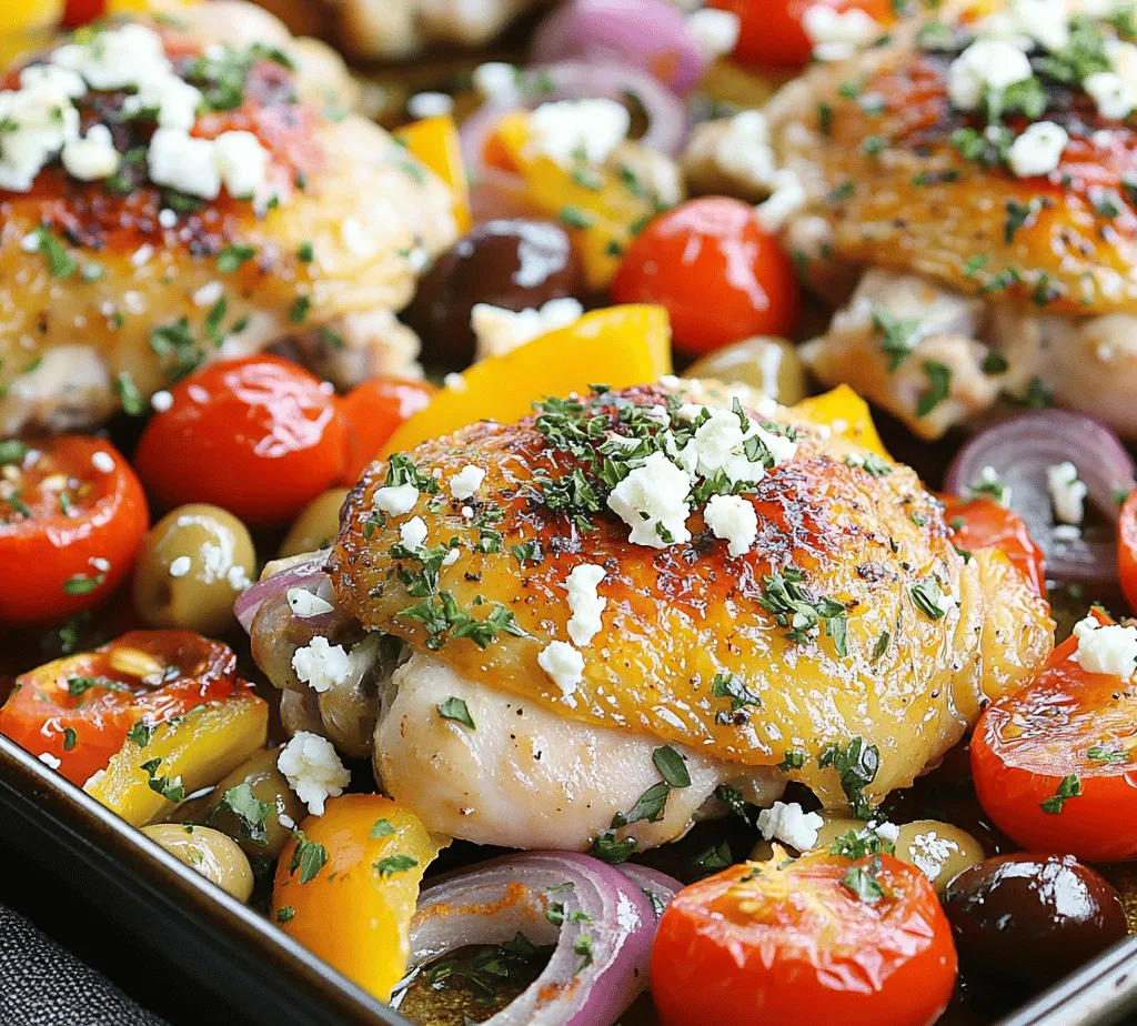 If you're looking for a meal that combines convenience, vibrant flavors, and health benefits, look no further than the Greek-Inspired Sheet Pan Chicken. This delightful dish brings the essence of Mediterranean cuisine right to your dinner table, making it a perfect choice for busy weeknights when you want something both tasty and nutritious. The combination of juicy chicken thighs, colorful vegetables, and aromatic herbs creates a symphony of flavors that will transport you to the sunny shores of Greece with every bite.