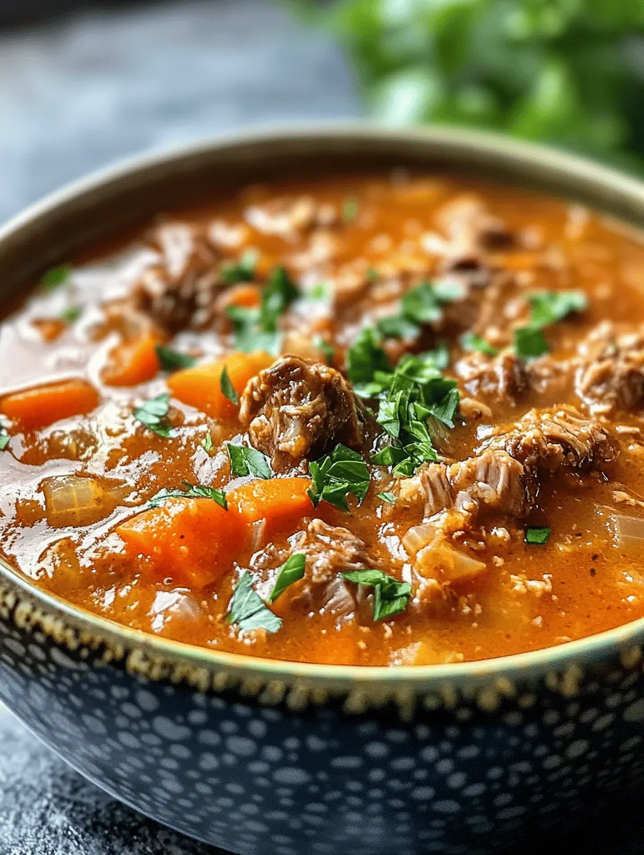 Hearty Instant Pot Oxtail Soup is a comforting and nourishing dish that warms the soul, perfect for chilly evenings or whenever you crave a deliciously rich meal. This recipe showcases tender oxtails nestled in a medley of vegetables, all infused with aromatic herbs and spices, creating a delightful balance of flavors that is sure to please even the pickiest of eaters.