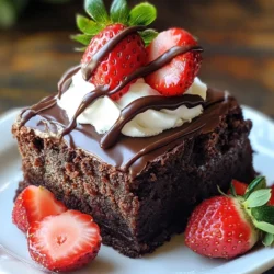 A successful brownie recipe relies heavily on the choice and quality of its ingredients. Below is a detailed look at what you’ll need to create Chocolate Covered Strawberry Brownies, along with the role each component plays in the final product.