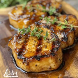 Honeyed Garlic Bliss Pork Chops: A Flavorful Delight