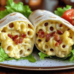 Bacon Mac ‘n’ Cheese Burger Wrap: A Comfort Food Fusion