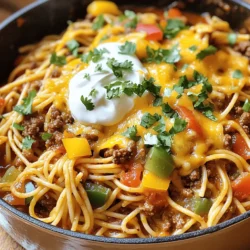 Taco-Spiced One Pot Spaghetti: A Flavorful and Easy Dinner Recipe