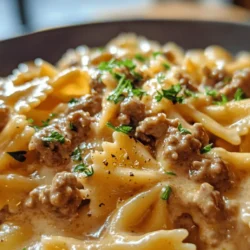 In the realm of comfort food, few dishes can rival the rich, creamy textures and hearty flavors of a good pasta meal. Creamy Beef and Bowtie Pasta stands out as a delightful combination of tender pasta, savory ground beef, and a luscious sauce that beckons from the dinner table. This dish not only satisfies hunger but also warms the soul, making it an ideal choice for family gatherings or cozy weeknight dinners.