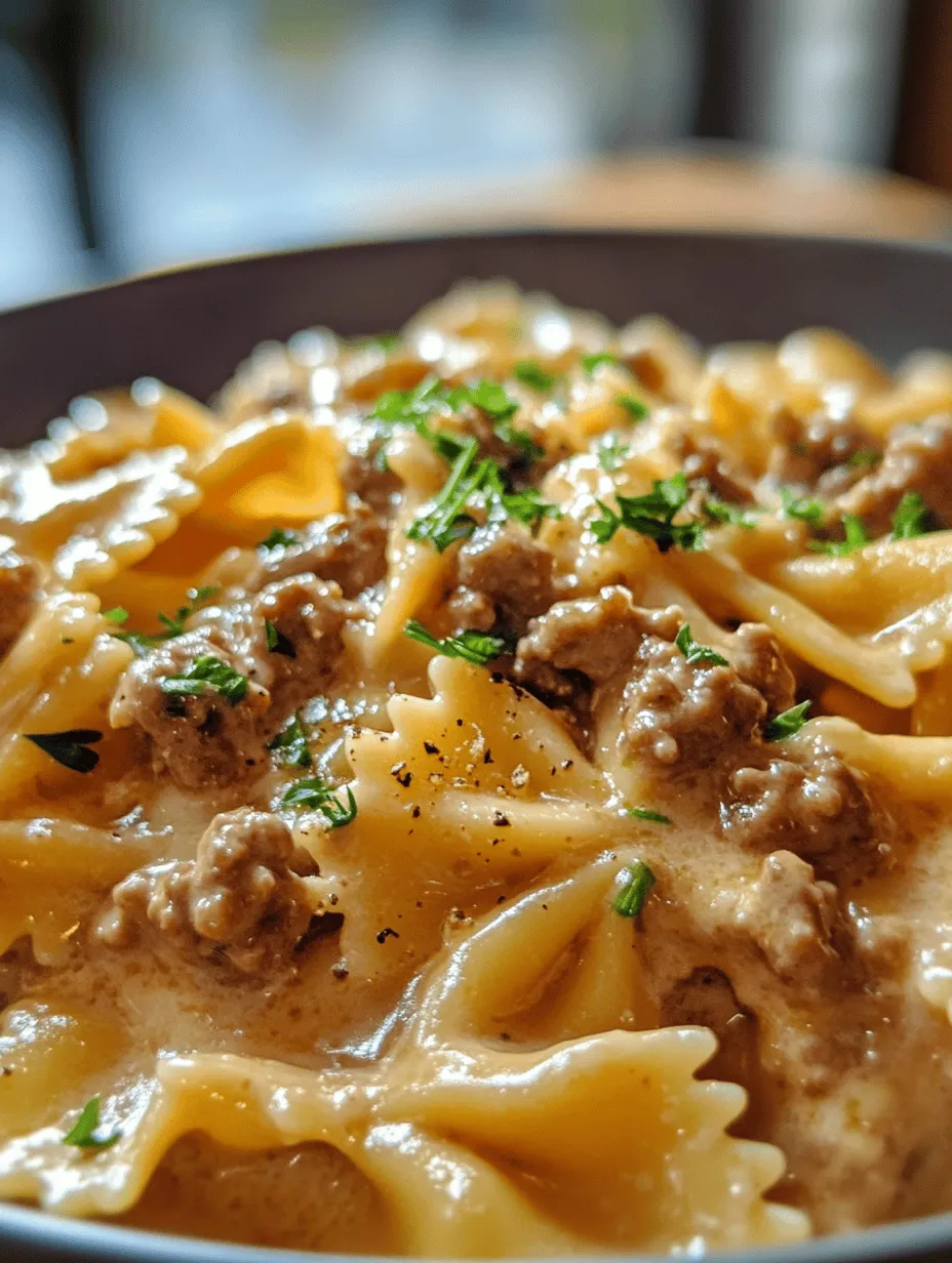 In the realm of comfort food, few dishes can rival the rich, creamy textures and hearty flavors of a good pasta meal. Creamy Beef and Bowtie Pasta stands out as a delightful combination of tender pasta, savory ground beef, and a luscious sauce that beckons from the dinner table. This dish not only satisfies hunger but also warms the soul, making it an ideal choice for family gatherings or cozy weeknight dinners.