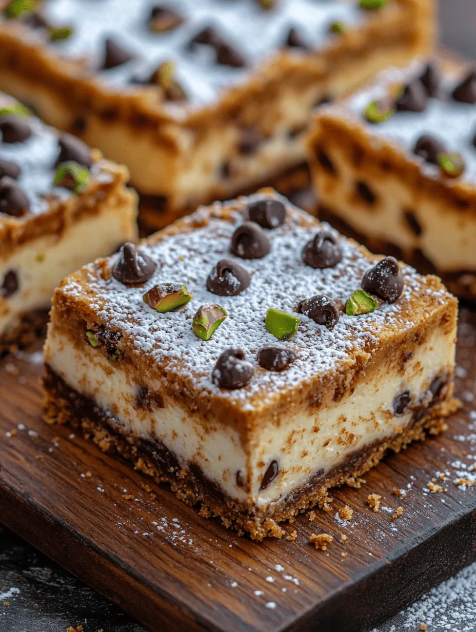 Cannoli Cheesecake Bars Delight: A Delectable Fusion of Flavors