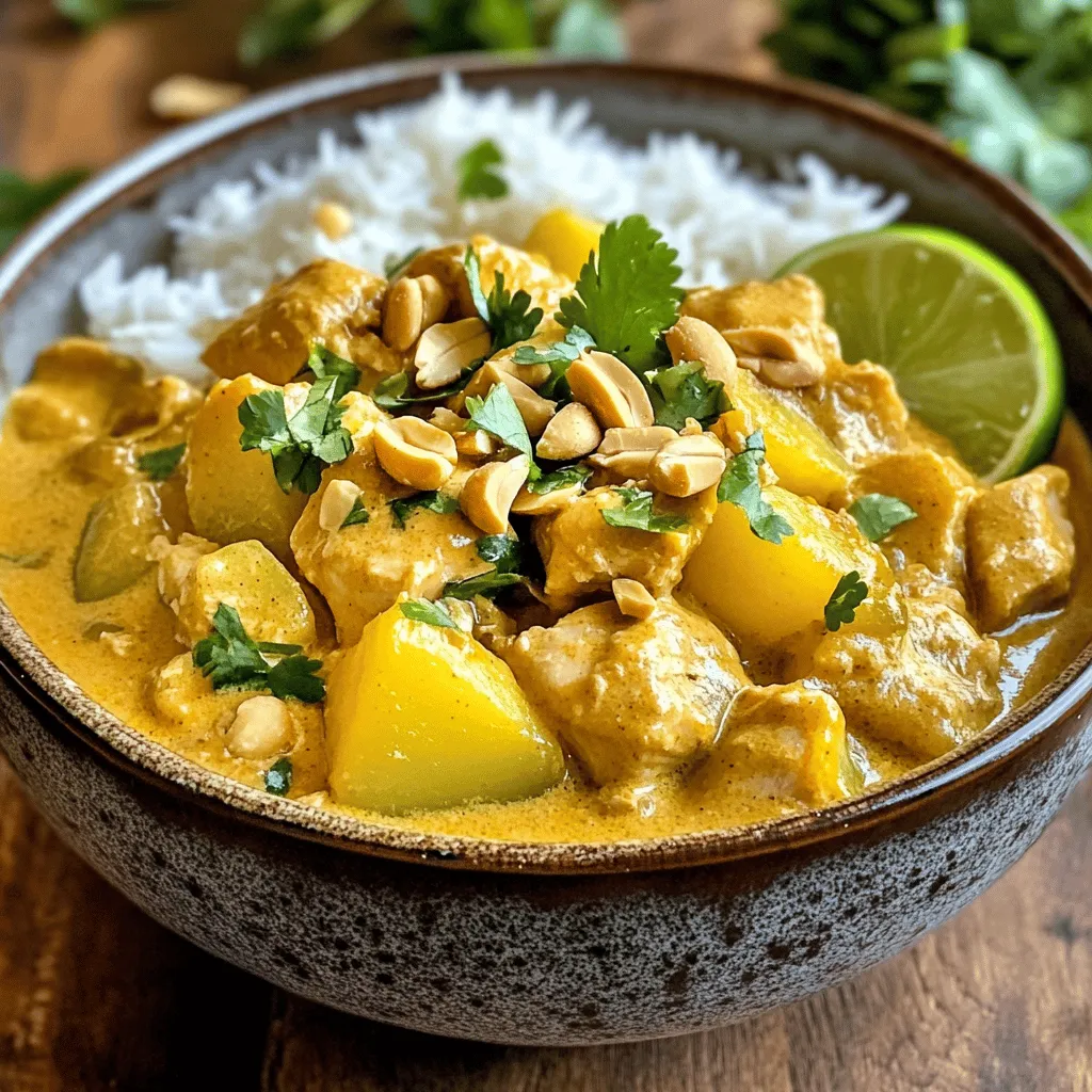 Massaman Chicken Curry is a warm, comforting dish infused with rich flavors and a unique blend of spices. Originating from Thailand, this recipe combines the savory taste of tender chicken thighs with the creamy richness of coconut milk, making it an unforgettable meal for any occasion. As one of the most beloved curries in Thai cuisine, Massaman Curry stands out not only for its delicious taste but also for its fascinating history and cultural significance. In this article, we will delve into the nuances of preparing this delightful dish, exploring its ingredients, cooking techniques, and the story behind its creation. Whether you're an experienced cook or a novice in the kitchen, this guide will provide you with everything you need to create the perfect Massaman Chicken Curry.