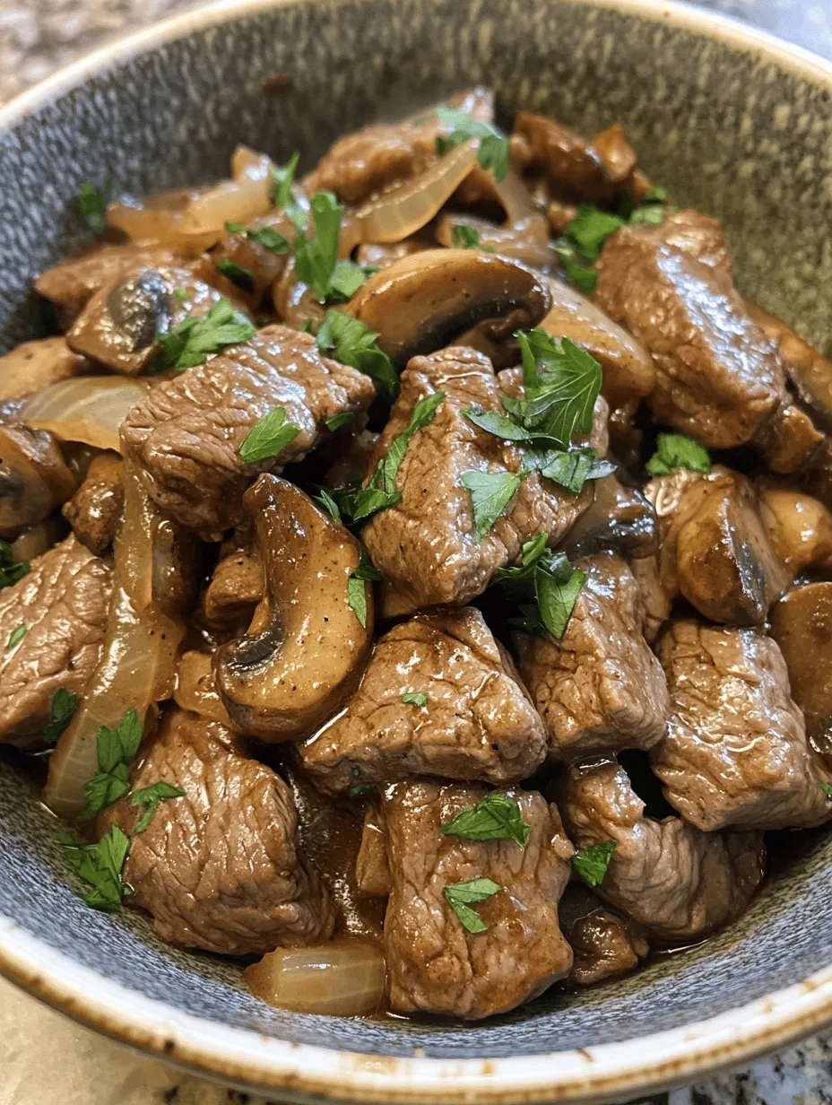 Savory Beef Tips in Rich Gravy: A Comforting Delight