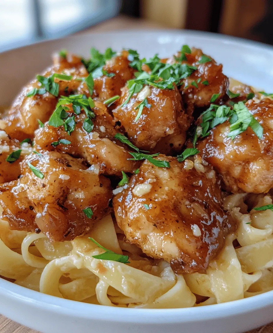 If you’re in search of a dish that effortlessly combines comfort and flavor, look no further than Garlic Butter Chicken Bites with Creamy Parmesan Pasta. This delightful recipe marries tender chicken bites seasoned to perfection with a rich, creamy pasta that elevates any meal from ordinary to extraordinary. Whether you're hosting a family dinner or just looking for an easy weeknight meal, this dish checks all the boxes for taste, simplicity, and satisfaction.