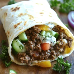 Savory Ground Beef Gyros: A Flavorful Homemade Delight