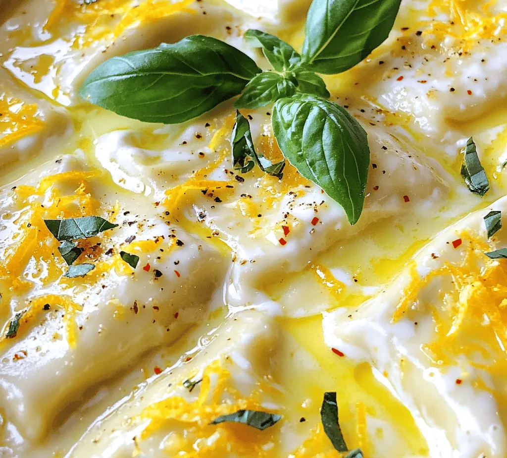 If you're looking for a dish that embodies comfort and elegance, look no further than Creamy Lemon Ravioli Delight. This exquisite pasta dish combines the rich, velvety texture of creamy sauce with the zesty brightness of lemon, creating a symphony of flavors that dance on your palate. It's no wonder that this recipe has garnered attention in kitchens around the world. The allure of creamy lemon ravioli lies not only in its delightful taste but also in its versatility—ideal for family dinners, romantic evenings, or even special occasions when you want to impress your guests without spending hours in the kitchen.