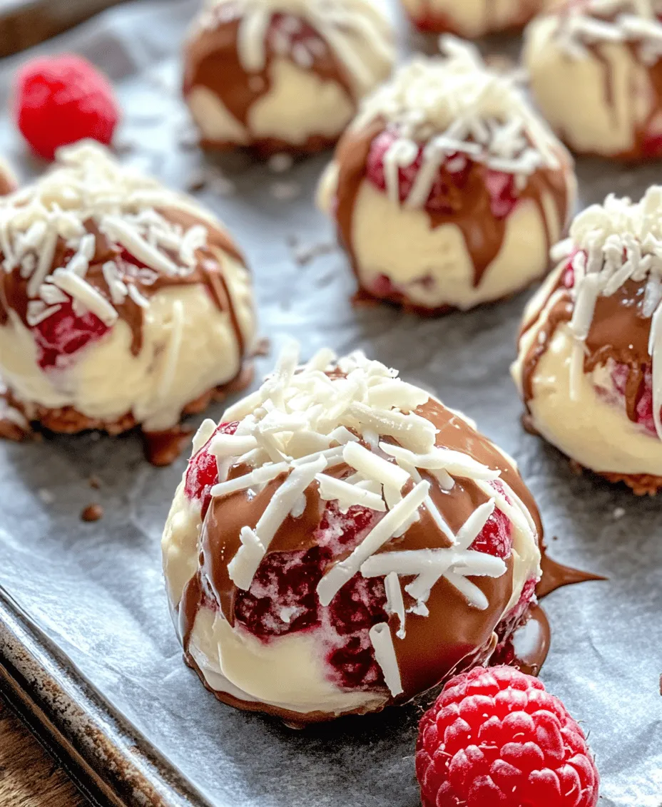 If you're on the hunt for a dessert that marries indulgence with a touch of elegance, look no further than White Chocolate Raspberry Cheesecake Balls. These little bites of bliss are a delightful fusion of creamy cheesecake, the smooth sweetness of white chocolate, and the tart vibrancy of fresh raspberries. The allure of these cheesecake balls lies not only in their exquisite flavor profile but also in their visual appeal. With their luscious white chocolate coating and vibrant raspberry centers, these treats are as pleasing to the eye as they are to the palate.